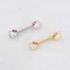 KITTY CAT RIBBON 316L SURGICAL STEEL NIPPLE RING KITTY CAT RIBBON 316L SURGICAL STEEL NIPPLE RING